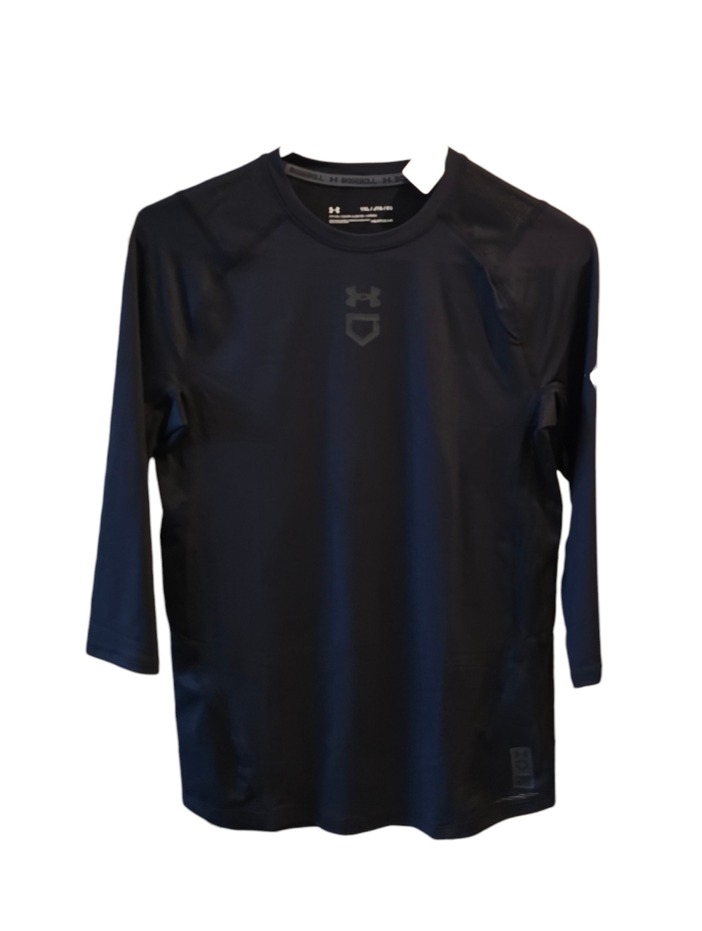 💜 Under Armour Black Long Sleeve youth baseball fitted Iso-Chill Medium XL